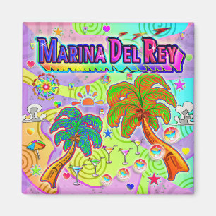 Imã Marina Del Ray Vacation Magnet