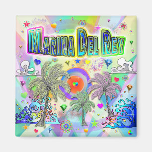 Imã Marina Del Rey Deep Dream Magnet
