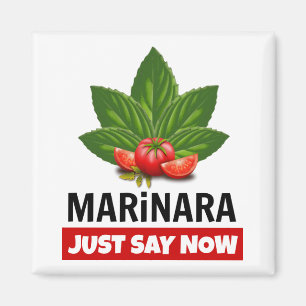 Imã Marinara Apenas Diga Agora Que Basil Deixa Tomates
