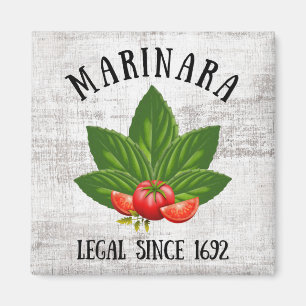 Imã Marinara Legal Desde 1692 Basil Deixa Tomates