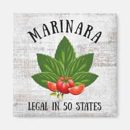 Imã Marinara Legal em 50 Estados Basil e Tomates