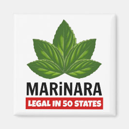 Imã Marinara Legal em 50 Estados Folhas de Basil