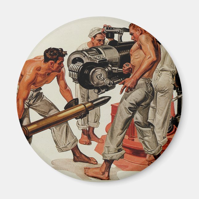 Imã Marinheiro Caça Carregando a Grande Arma (Frente)