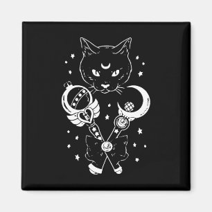 Imã Marinheiro Meow Lua Gótica Espaço Gótico da Lua Gó