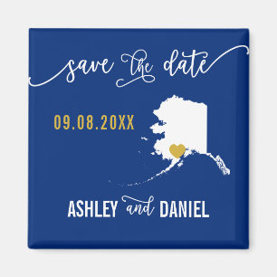 Imã Marinho Alaska Wedding Salvar Mapa de Data