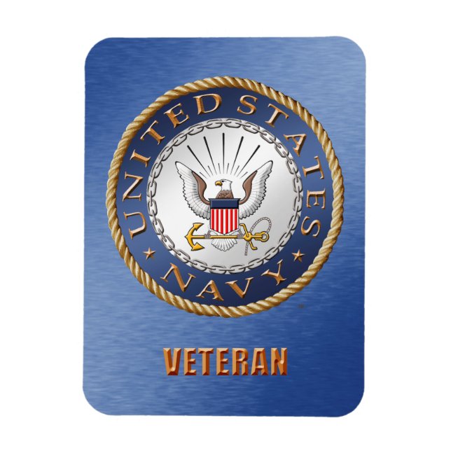 Ímã Marinho Americano Veteran Flexible Photo Magnet (Vertical)