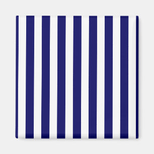 Imã Marinho azul e faixas brancas de doces