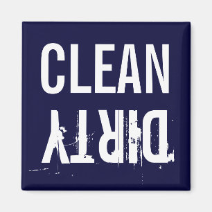 Imã Marinho Blue Clean Dishwasher Kitchen Magnet
