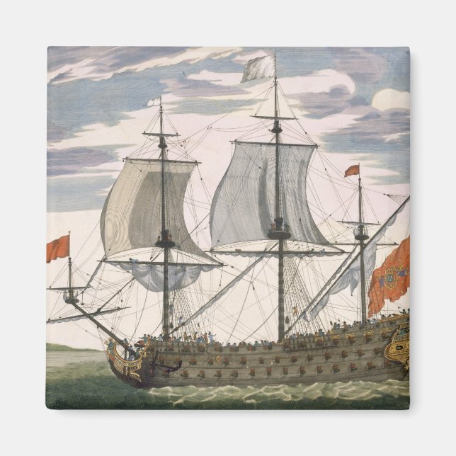 Imã Marinho Britânico: um navio de primeira classe voa (Frente)