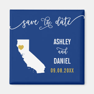 Imã Marinho California Wedding Salvar o Mapa de Data