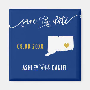 Imã Marinho Connecticut Wedding Salvar o Mapa de Datas