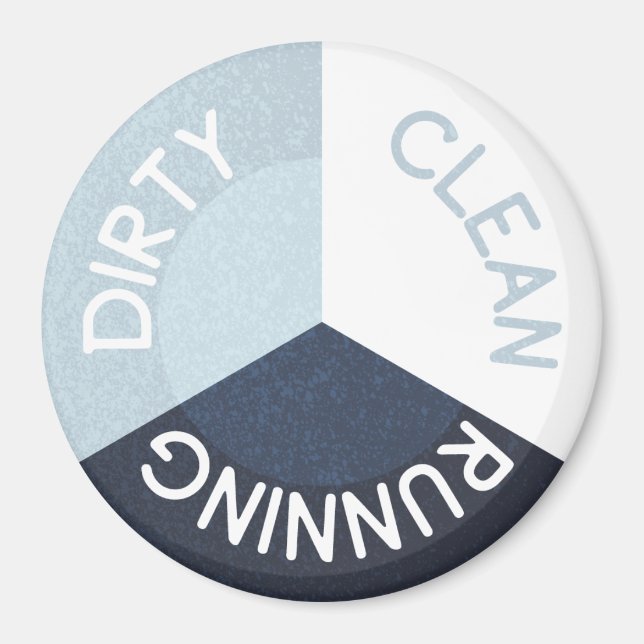 Imã Marinho da máquina de lavar loiça reversível Azul  (Frente)