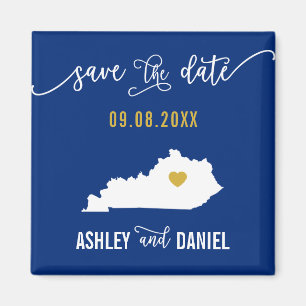 Imã Marinho Kentucky Wedding Save the Date Map