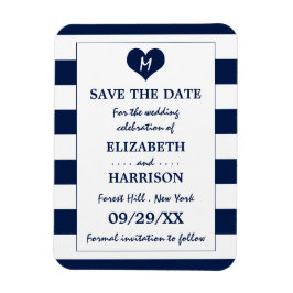 Ímã Marinho moderno e casamento branco salvem a data