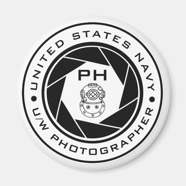 Imã MARINHO norte-americano Fotógrafo Submarino PH Mag (Frente)