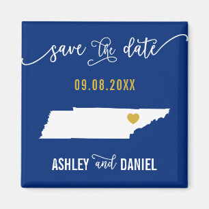 Imã Marinho Tennessee Wedding Salva o Mapa de Data