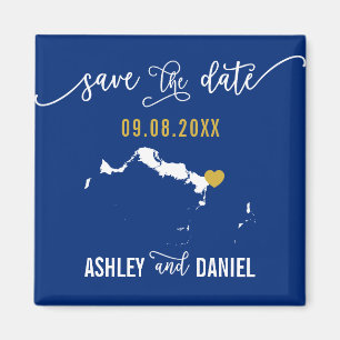 Imã Marinho Turks e Caicos Casamento Salve o Mapa de D