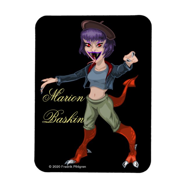 Ímã MARION BASKIN 3" x 4" (Imagem flexível de fotos) (Vertical)