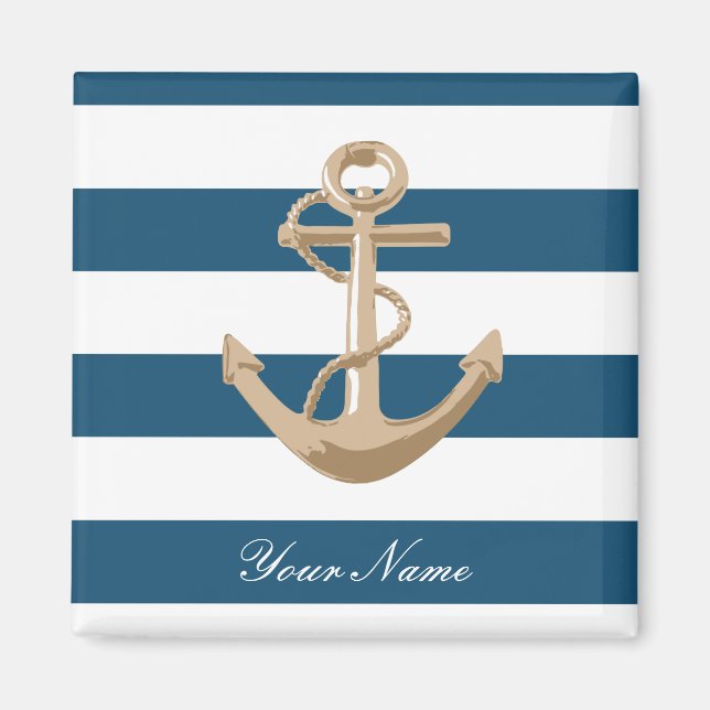 Imã Marítimo e Náutico com Âncora - Magnet (Frente)