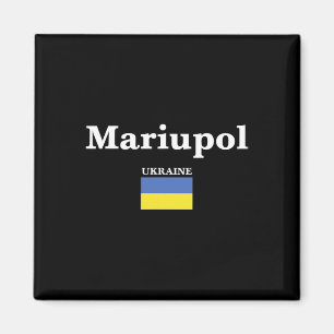 Imã Mariupol Ucrânia E A Bandeira Ucraniana Da Ucrânia