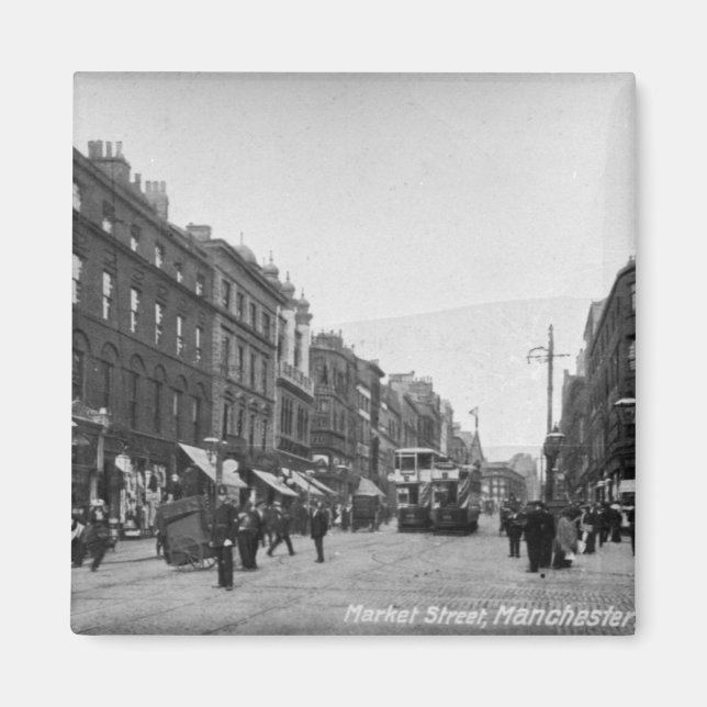 Imã Market Street, Manchester, c.1910 2 (Frente)
