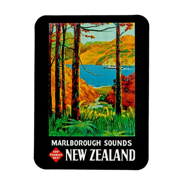 Ímã Marlborough Sons Nova Zelândia (Vertical)