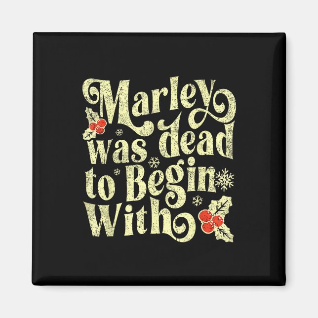 Imã Marley Was Dead To Begin With Funny Novelty Christ (Frente)