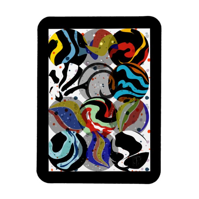 Ímã Mármaco Preto (Vertical)