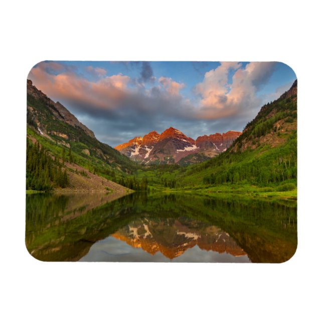 Ímã Maroon Bells Refletem No Calmo Lago Maroon 2 (Horizontal)