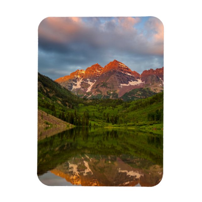Ímã Maroon Bells Refletidas no Lago Maroon Calmo 3 (Vertical)