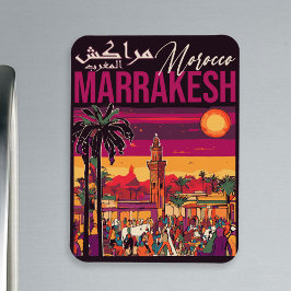 Ímã Marrakech Marrocos Souvenir Viagem de Turismo