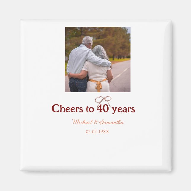 Imã Marron arco aplaude 40 anos de casamento (Frente)