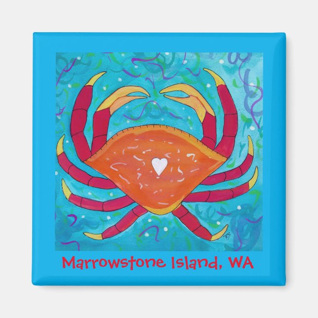Imã Marrowstone Island, WA Magnet (Frente)
