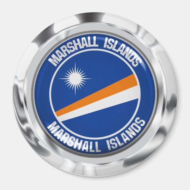 Imã Marshall Islands Round Emblem (Frente)