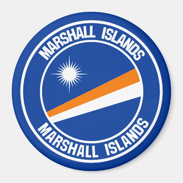 Imã Marshall Islands Round Emblem (Frente)