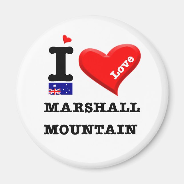 Imã MARSHALL MOUNTAIN - Eu Amo (Frente)