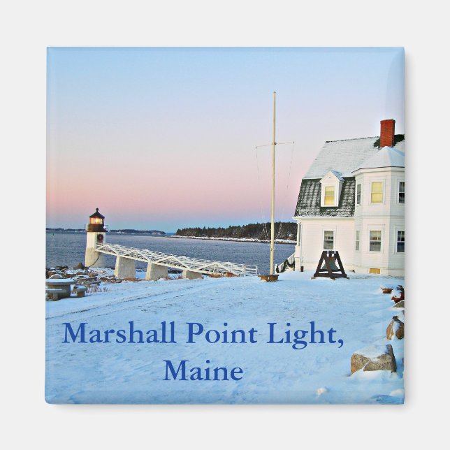 Imã Marshall Point Light, Maine Magnet (Frente)