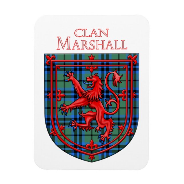 Ímã Marshall Tartan Scottish Xadrez Lion Rampant (Vertical)