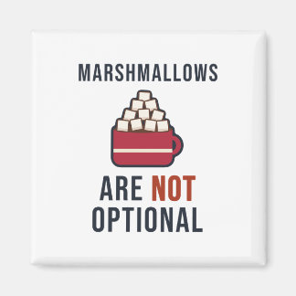 Imã Marshmallows Não São Opcionais Humor de Cacau Quen