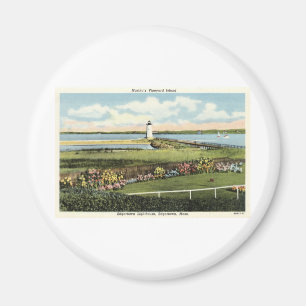 Imã Martha's Vineyard c1925 do farol de Edgartown