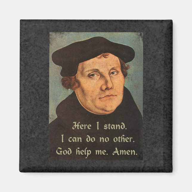 Imã Martin Luther, aqui estou eu, citando a fé (Frente)