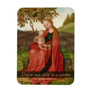 Ímã Martin Schongauer CC0942 Virgin e Jardim Infantil