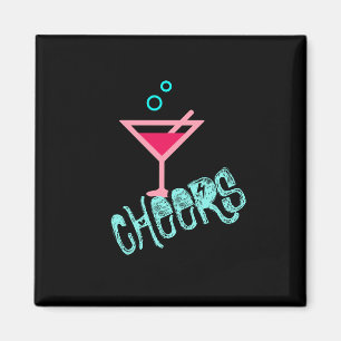 Imã Martini - Arte de Pop, Rosa e Turquesa com Álcool