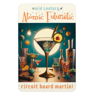 Ímã Martini Futurista de Placa de Circuito Atômico
