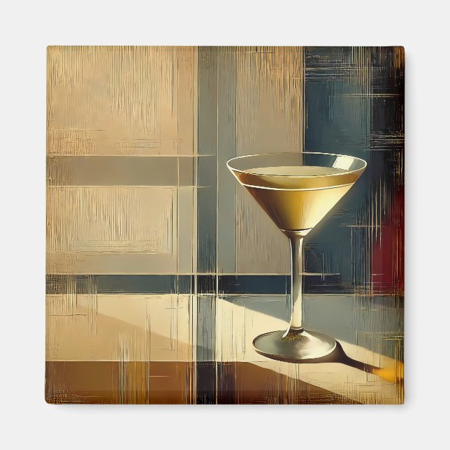 Imã Martini Moderno de Meados do Século em um Raio de  (Frente)