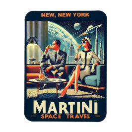 Ímã Martini Space Posteres de viagens New, Nova York