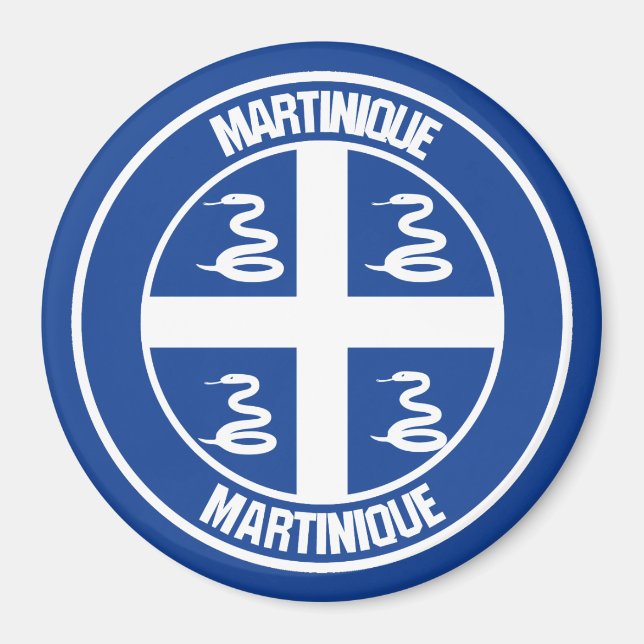 Imã Martinique Round Emblem (Frente)