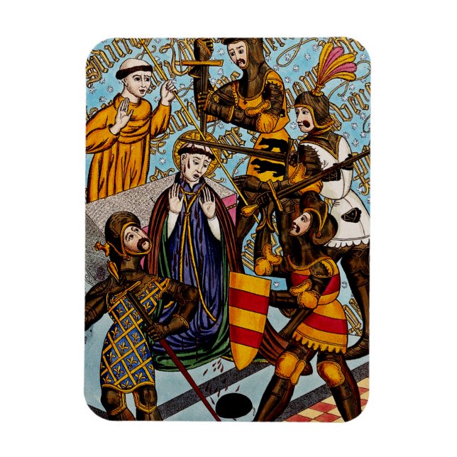 Ímã Martírio do Santo Thomas de Canterbury (Vertical)