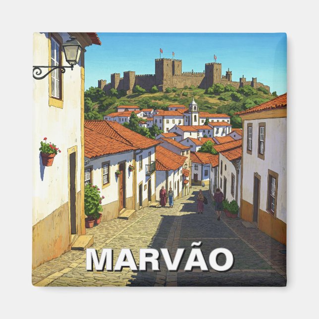 Imã Marvao Portugal Viagem (Frente)