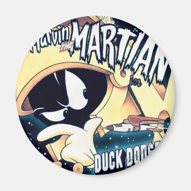 Imã MARVIN O MARCIANO™, DAFFY DUCK™ e Elmer (Frente)